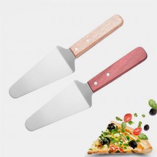 Stainless steel pizza spatula Cake spatula with mahogany handle
