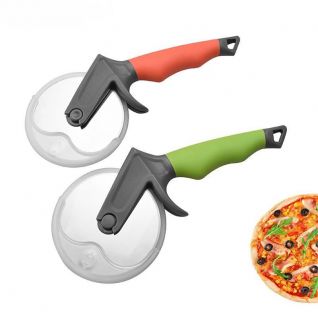 Pizza knife with horseshoe handle