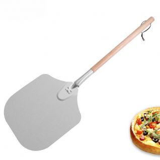 Aluminum Pizza Shovel Explosive long oak handle Aluminum Pizza shovel Baking shovel Pizza Transfer tool Fixed handle pizza shovel