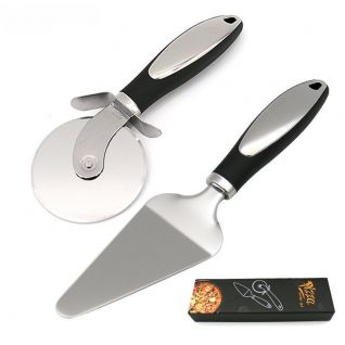 Pizza spatula Toothed cheese spatula + pie cutter set pizza spatula