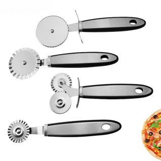 4-piece stainless steel pizza cutter set