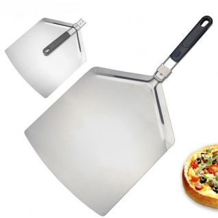 Rubber and plastic handle pizza transfer spatula