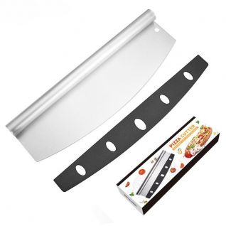 Stainless steel pizza machete